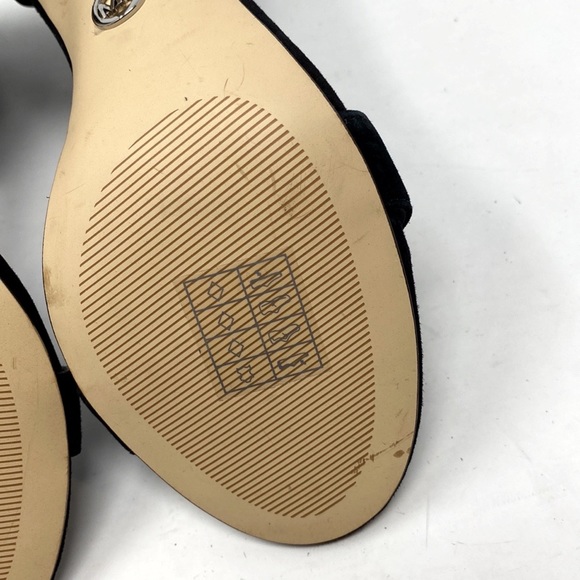 NWOT MICHAEL Michael Kors Giselle Embellished-Buckle Suede Sandals - Picture 13 of 15